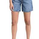Levi's Women's 501 Mid Thigh Shorts Blue Beauty 32