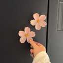 2-in-1 Sakura Food Bag Clip & Fridge Magnets, 3D Plastic Flower Snack Sealing Clip, Creative Dual Use Clip for Kitchen, Home & Office Decor