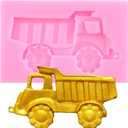 Construction Truck Silicone Molds Dump Truck Fondant Mold For Cake Decorating Cupcake Topper Chocolate Candy Gum Paste Polymer Clay