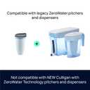 ZeroWater 52-Cup Ready-Read 5-Stage Water Filter Pitcher Dispenser with Five Stage 0 TDS Zero Water Filter IAPMO Certified to Reduce Metals, Chlorine, Lead, Chromium, and Forever Chemicals PFOA/PFOS