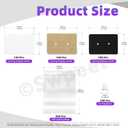Swpeet 800Pcs Earring Hanging Cards Kit: 300Pcs 3 Styles 1" x 1.4" Earring Holders, 200Pcs Silicone Ear Backs, 300Pcs Clear Self-Adhesive Bags