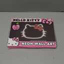 Hello Kitty LED Neon Wall Light,Figural Light-Up Wall Hanging Dcor,Battery Operated,10" W x 7" H,Cute Night Light for Kids Bedrooms