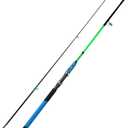 Sougayilang Surf Glass Spinning Rods 2-Pieces Saltwater Offshore Heavy Trolling Boat Fishing Rod Portable Travel Fishing Rod (5ft/1.5m, green)