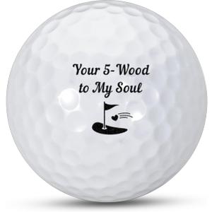 TI-EDC 5 Year Anniversary Golf Ball for Him Her, 5th Anniversary Wooden Gifts for Wife Husband, Fifth Anniversary Valentines Gifts for Women Men, 5 Year Marriage Gifts Anniversary for Couple,