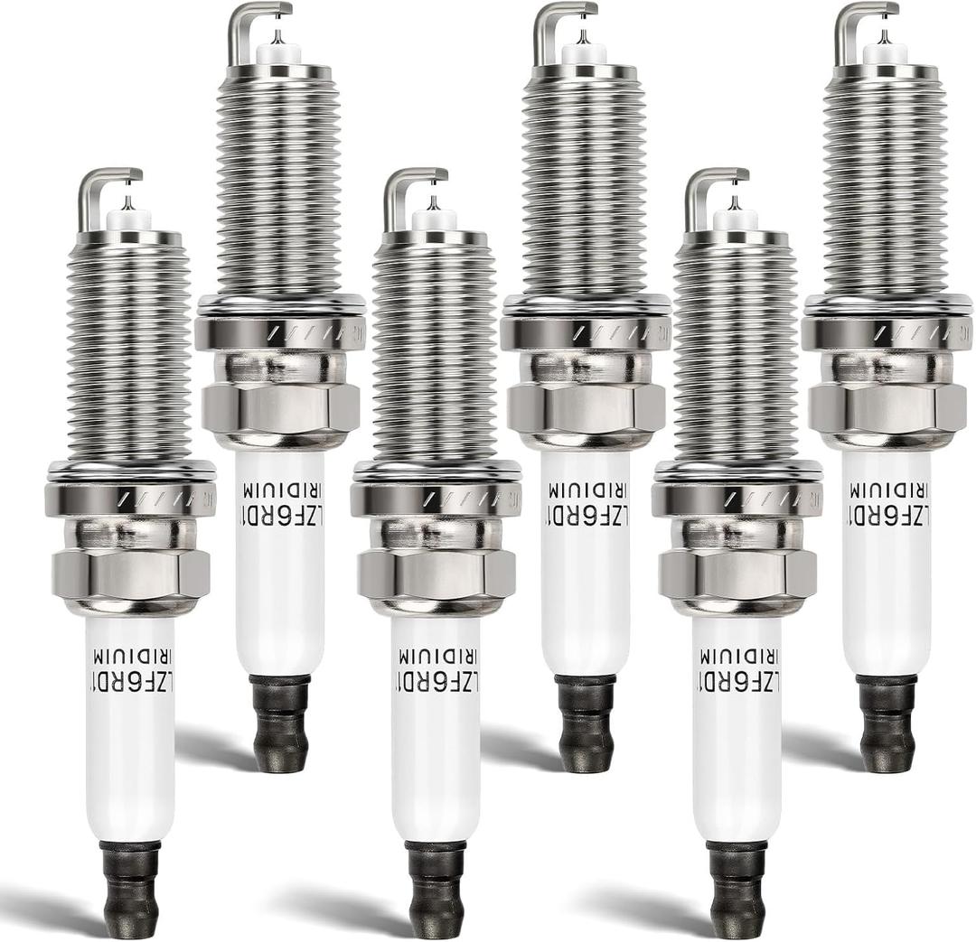 6PCS 12120032137 Double Iridium Spark Plug for BMW E70 E83 E90 E60 128i 330i 325i 530i 525i 530xi 525xi 325xi 330xi 328i 328xi 528i Z4 X3 X5 Replaces 1208 ILZFR6D11
