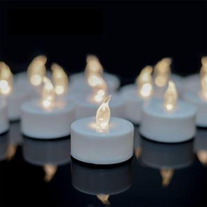 Tea Lights - 50 Pack Flameless LED Candles - 200 Hour Battery Operated - Realistic Flickering - Warm White Light - Perfect for Halloween & Seasonal Celebrations