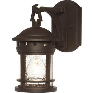 DESIGNERS FOUNTAIN Sedona Outdoor Light Fixture, 10.75 Inch Exterior Wall Lantern Sconce for Front Door, Patio and Porch, Oil Rubbed Bronze, 2370-ORB