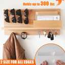 Double Sided Tape Heavy Duty (2 Rolls, 20 Feet) - Removable Waterproof Nano Mounting Filament Tape, 1.2" & 0.8" Width for Picture Hanging, Wall Decor, Posters, Carpets, Rugs - Indoor & Outdoor Use.