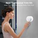 Compatible with Google Nest Thermostat 2020 Wall Plate Cover, Nest Thermostat Trim Kit, Nest Thermostat Wall Plate Cover, Nest Thermostat Accessory Easy Installation - Snow