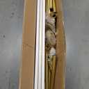 Gold Wall Clothing Racks with White Shelves, Wall Mounted Gold Clothes Rack for Hanging RodsHeavy Duty Industrial Pipe Clothing Racks With Shelves