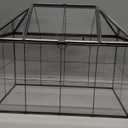 YIMORENCE V Large Tall Plant Terrarium Glass Greenhouse with Lid and Tray, Indoor Tabletop Orchid Succulent Cacti Kit 9.5'X9.8'X5.6'