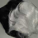 ALLAURA Wigs Cruella Costume Wig Black White Dalmation Cosplay Wigs Fits Women