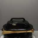 Sunvivi 22 Quart Electric Roaster Oven Turkey Roaster with Lid Electric Roasters with Removable Pan Large Roaster,Visible & Self-basting Lid, Fast Heating & Thaw/warming Setting,Black