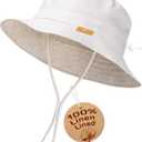 Baby Sun Hat for Boy Girl Toddler Summer Bucket Hat Kids Sun Protection Beach Hat Cotton Baby Hats