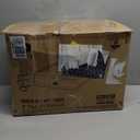 Amazon Basics Plastic Clothes Hangers, Adult Size, White, Pack of 50