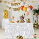 White Satin Tablecloth - Wedding Table Cloths Bow DIY 90x90 in Table Cloth for Christmas Bridal Shower Birthday Party Baby Shower Decorations-1Pack