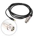 10FT/ 3 Pin XLR Connector Female to 1/8" 3.5mm Male Stereo Jack Microphone Audio Cord Cable Stereo Mini Jack AUX Cord Audio Cable