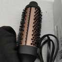 Upgraded Infrared Bounce Brush, Heated Thermal Round Brush with 5 Heat Settings & LED Display, 1.5 Inch lonic for Hair Straightener & Curling Wand, Dual Voltage, Blowout Look, Gifts for Women (Rose Gold)