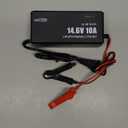 14.6V 10A LiFePO4 Battery Charger for 12V Lithium Iron Phosphate Batteries  Fast Charging, High Efficiency, LED Indicator, Durable Design with Overheat Protection