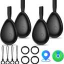 Air Tracker Tags (iOS Only) 4 Pack: Bluetooth Item Finder with Apple Find My APP, Item Locator for Keys Finder, Bags Wallets Anti-Loss, IP68 Waterproof Smart Tag (Water Drop)