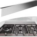 Blulu 304 Stainless Steel Universal Gap Filler - 36'' x 2.5'' x 1'' Stainless Steel Stove Gap Covers for Microwave/Oven/Range/Cooktop Kitchen Decor