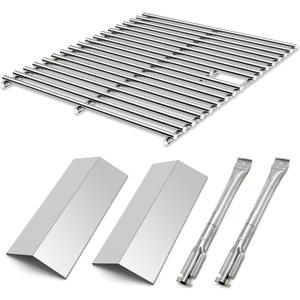 Replacement Parts for Nexgrill 820-0033 Grill, Grill Grate, Heat Shield Flame Tamer and Burner for Nexgrill 820-0033 2 Burner Grill, Megamaster 820-0033M Propane Gas Grill