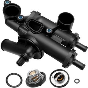 902-319 Engine Coolant Thermostat Housing Assembly with Gasket Compatible with Chrysler Sebring Dodge Avenger Caliber Journey Express Jeep 2.4L Replace# 68003582AB, 4884571AB, 06508355AA