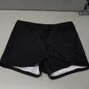 Hanna Nikole Women Two Piece Tankini Swimsuit Modest Bathing Suit Mesh Flowy Swim Top with Tummy Control Boy Shorts (Medium, Black White Tie Dye)