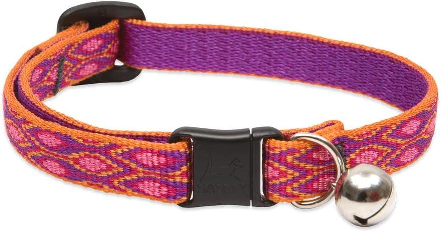 LupinePet Originals 1/2" Alpen Glow Cat Safety Collar with Bell , 8-12"