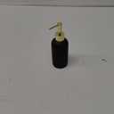 Essentra Home Matte Black Liquid Soap Dispenser with Gold Pump for Bathroom, Bedroom or Kitchen. Great for Hand Lotions and Essential Oils. 10 Fluid Ounce - Matte Black Collection.