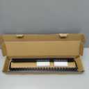 Sokqovt Patch Panel 24 Port Cat6 with Coupler Keystone, Cat6a Network Patch Panel 10G No Punch Down, Time-Saver Ethernet 1U Rj45 Panel with Sturdy Back Bar, 19 Inch Coupler Network Panel