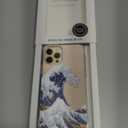 MOSNOVO Case for iPhone 12 & iPhone 12 Pro, [Buffertech 6.6ft Military-Grade Drop Protection] [Anti Peel Off Tech] Clear TPU Bumper Phone Case Cover Design - Great Wave