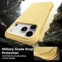 for iPhone 17 Pro Case, Compatible with MagSafe, Screen Protector +[Integrated Silicone Camera Control Button], Shockproof Protective Magnetic Case for iPhone 17 Pro 6.3", Buttercream Yellow