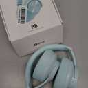 Picun B8 Bluetooth Over Ear Headphones, 120H Playtime with 3 EQ Modes, Low Latency, Hands-Free Calls, Deep Bass for Travel, Home, Office & PC (Cyan)