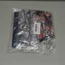 XEF Headbands for Women Bohemian Wide Floral Thick Hair Band No Slip Gym Elastic Twist Knot Athletic Headband Sweatbands Fashion Hair Accessories for Teen Girls (Fblack&Byellow&Brown)