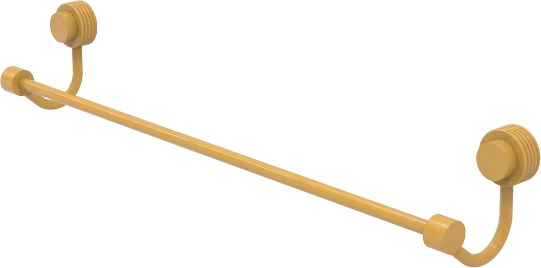 Allied Brass 421G/30-SGL Venus Collection 30 Inch Towel Bar with Grooved Accent, Spanish Gold