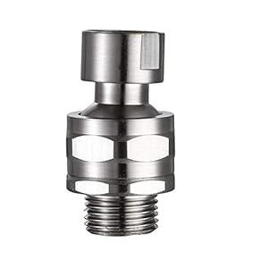 Shower Head Swivel Ball Adapter Brass Adjustable Shower Arm Connector Universal Showering Component (Brushed Nickel)