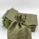 Palmhomee Pack of 25 Burlap Gift Bags with Drawstring Linen Jewelry Pouches Wedding Hessian Jute Bags for Birthday Jewelry and Treat Pouches Party Wedding Favors Gift Art and DIY Craft, 7x9 Inch