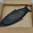 For Outset Cast Iron Fish Grill Serving Pan 18.5 x 7.25 inches