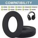 SOPROM Cooling-Gel Earpads Replacement Cushions for Sennheiser HD650, HD660 S, HD660S2, HD600, HD6XX, HD58X, HD580, HD565, HD545, HD535 Headphones, Ear Pads with Ice Silk Fabric(Black)