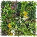 Artificial Grass Wall Panels: 20''x20'' (24PCS) Boxwood Hedge Panels, UV-Anti Privacy Fence Screen, Fake Greenery Backdrop for Indoor Outdoor Garden, Party, Wedding Decor