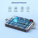Cell Phone Booster for Home & Office - Boosts 3G/4G/5G Signal for All US Carriers, Up to 3000 Sq.Ft, Supports Band 12/17/13/5, with HD Display, FCC Approved Cell Signal Booster