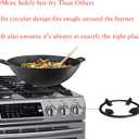 Wok Ring, Replacement Parts Cast Iron Wok Support Ring for Gas Stove Burner Grate Samsung, GE, Kitchenaid, LG, Whirlpool, Frigidaire, Kenmore Etc Gas Stove Stand Rack Accessories