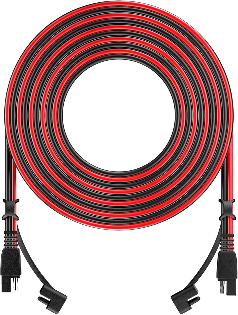 SOLPERK 25Feet SAE SAE Extension Cable Quick Disconnect Wire Harness SAE Connector Extension Cable for Cars, Motorcycles, Solar Panels, RV Battery(16AWG) (25 Feet)
