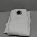 YoungsTex Linen Curtains 63 Inch Length for Living Room - Cream Semi Sheer Window Drapes Light Filtering with Bronze Grommet Textured Rustic for Bedroom Dining Farmhouse, 2 Panels, 42 x 63 Inch