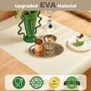 100% EVA Shelf Liner for Kitchen Cabinet, 12" x 240" Drawer Liners Non Adhesive Non Slip Waterproof Plastic Paper, Dresser Pantry Bathroom Refrigerator Protector, Cream