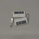 Universal Garage Door Opener Remote with Visor Clip, for LiftMaster/Chamberlain/Craftsman Door Opener, Suitable for 5 Color Learn Buttons, White, 2 Pack