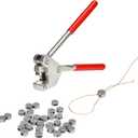 Meter Seal Secure Sealing Sets Lead Security Seals - Include Lead Beans(100pcs), Pliers, Copper Wire(328Ft/100M) - for Electricity/Water Meter Tamper Evident Lock