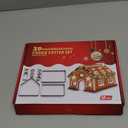 Gingerbread House Cookie Cutters Shapes Set, Large 3D Gingerbread House Kit for Kids, 10Pcs Stainless Steel Biscuit Molds for Christmas Winter Holiday Baking and Decoration, Gift Package