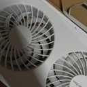 35.4-37.4 Inch White Vertical Window Exhaust Fan for Sliding Windows